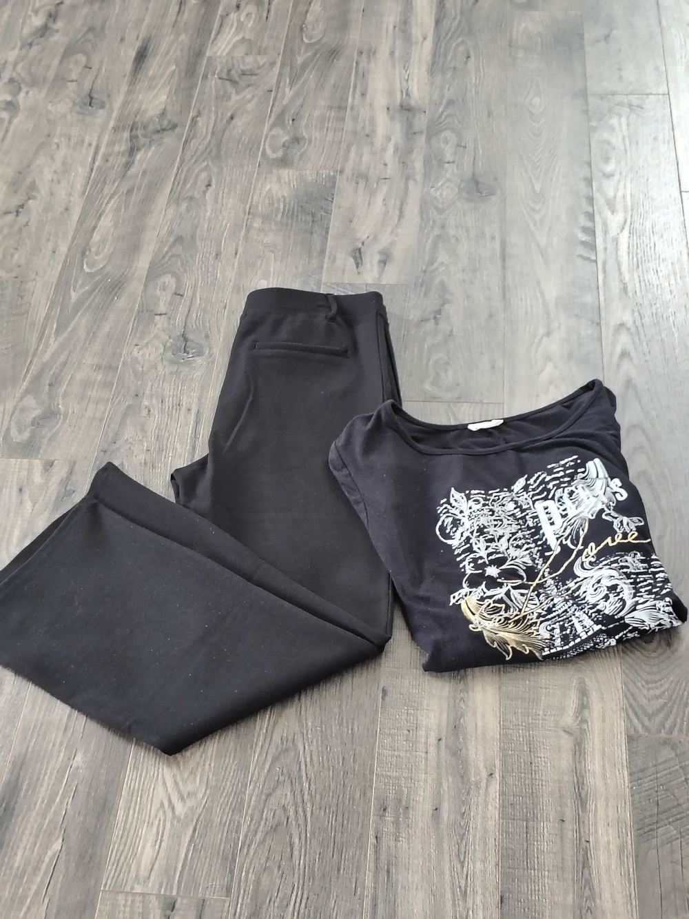 Ultra-Stretch Ponte Bootcut Black Pants Quince - Women's Size Large NWT - Picture 13 of 14